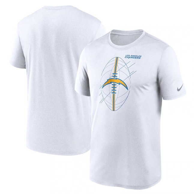 Men's Los Angeles Chargers White Legend Icon Performance T-Shirt